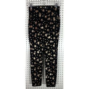 Holy Moly gold star print jeggings size S